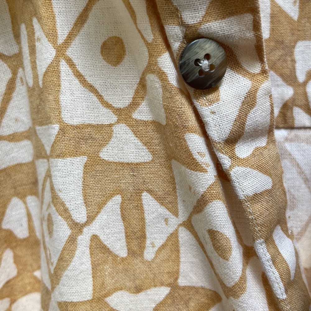 Claiborne Block Print Button Down - image 4